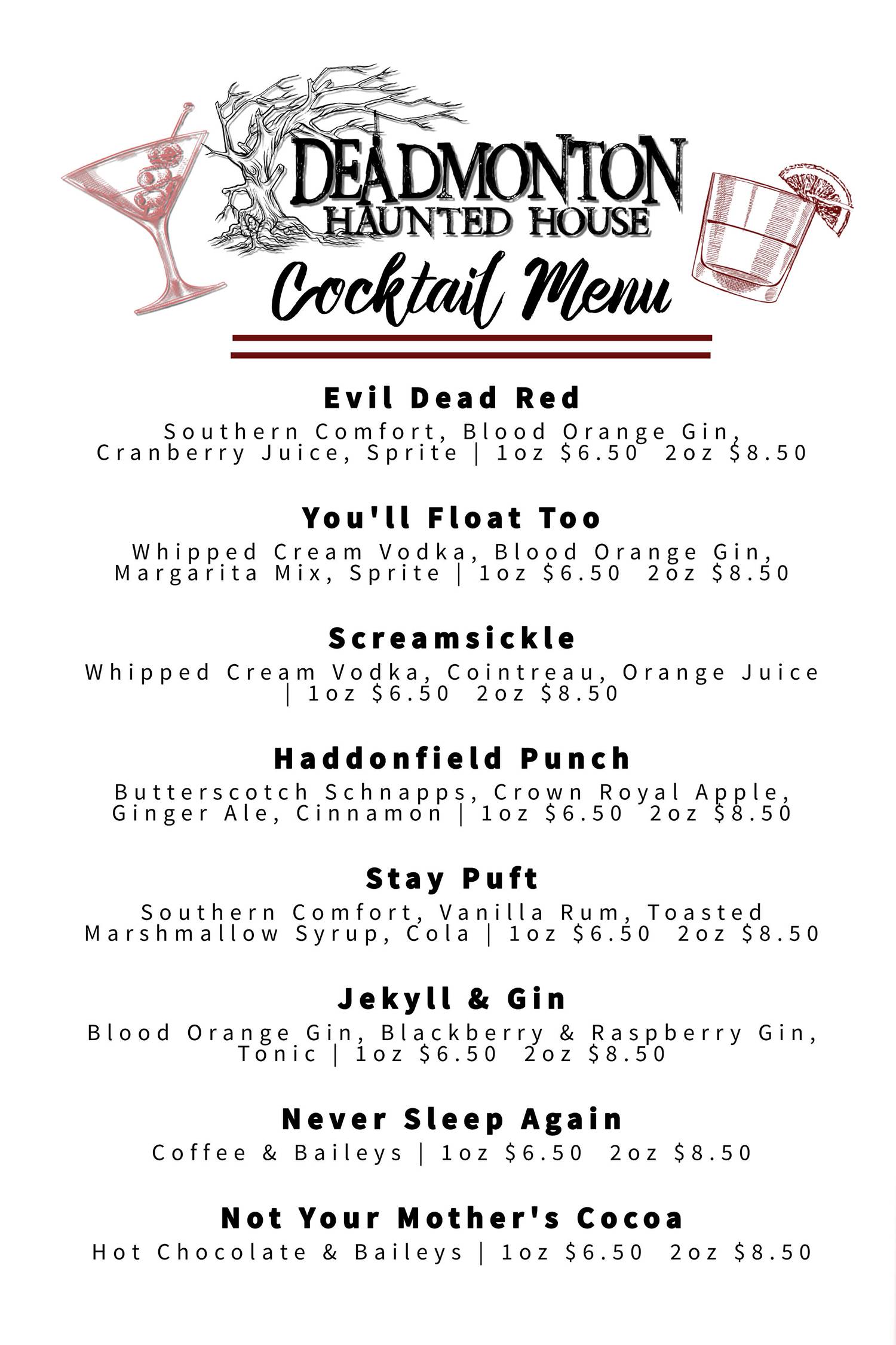 Cocktail Menu